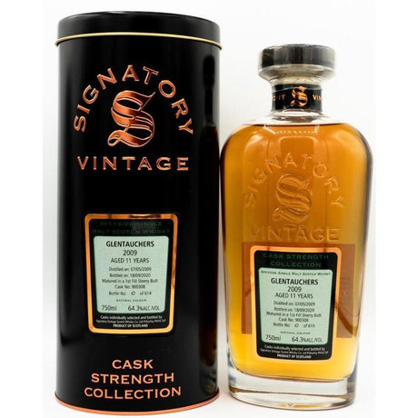 Glentauchers 11 yrs Speyside Cask Strength Signatory Single Malt Scotch Whisky - De Wine Spot | DWS - Drams/Whiskey, Wines, Sake