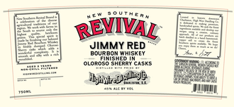 High Wire Distilling Company New Southern Revival Jimmy Red Bourbon Whiskey Finished In Oloroso Sherry Casks - De Wine Spot | DWS - Drams/Whiskey, Wines, Sake