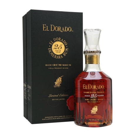 El Dorado 25 Year Rum - De Wine Spot | DWS - Drams/Whiskey, Wines, Sake