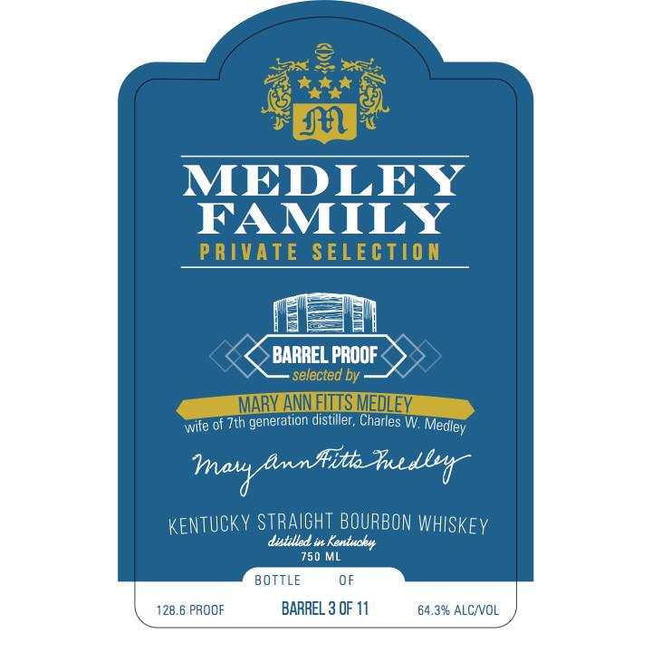 Medley Family Private Selection (Mary Ann Fitts Medley) Kentucky Straight Bourbon Whiskey - De Wine Spot | DWS - Drams/Whiskey, Wines, Sake