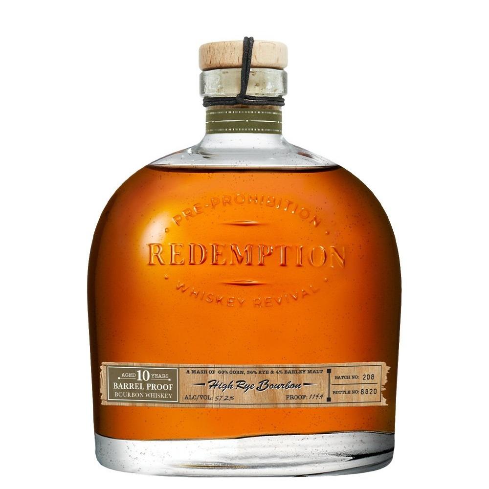 Redemption High Rye Bourbon 10 Years Old Barrel Proof Bourbon Whiskey - De Wine Spot | DWS - Drams/Whiskey, Wines, Sake