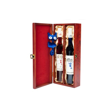 House of Hafner OTTO "The Sweet Blue" Muscat and "Red Lady" Red Late Harvest Gift Set - De Wine Spot | DWS - Drams/Whiskey, Wines, Sake