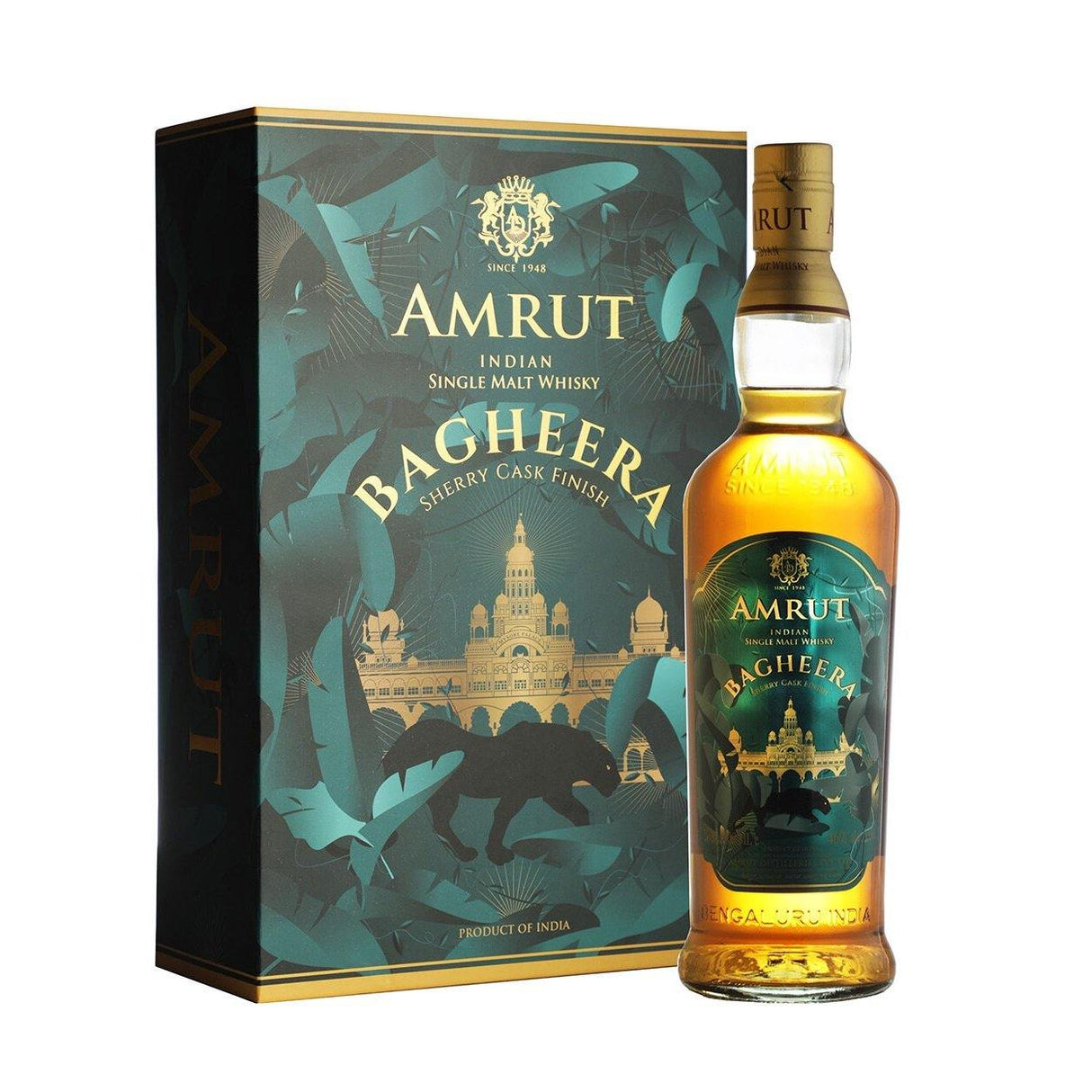 Amrut Distilleries Bagheera Sherry Cask Finish Indian Single Malt Whisky - De Wine Spot | DWS - Drams/Whiskey, Wines, Sake