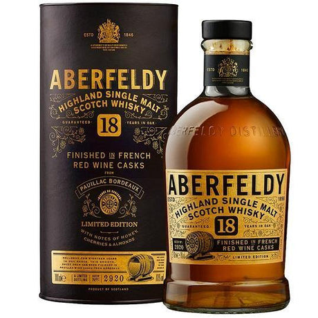 Aberfeldy 18 Years Highland Single Malt Scotch Whiskey 750ml