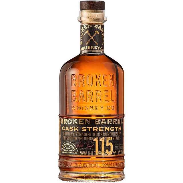 Broken Barrel Cask Strength Kentucky Straight Bourbon Whiskey Finished With Broken Barrel Staves | Free Shipping on orders $400+