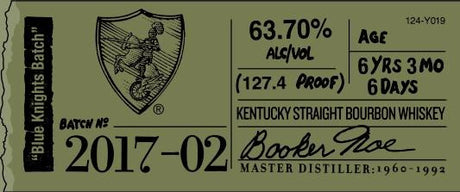 Bookers Small Batch Kentucky Straight Bourbon Whiskey 2017 Blue Knights Batch