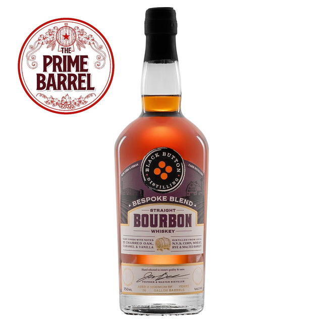 Black Button Distilling Cask Strength Straight Bourbon Whiskey "Cup of Unctuousness" The Prime Barrel Bespoke Blend | Free Shipping on orders $400+