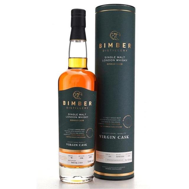 Bimber Distillery American Virgin Oak Cask Single Malt London Whisky Cask No. 95 750ml