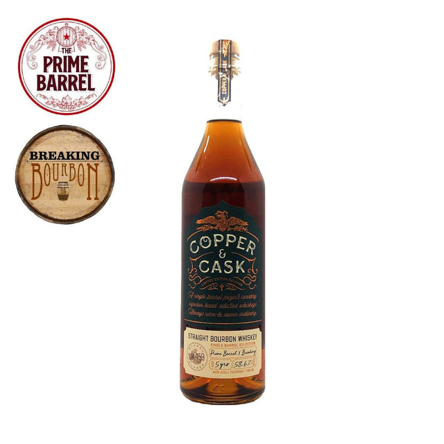 Copper & Cask 5 year Old Collaboration Single Barrel Straight Bourbon