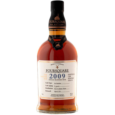 Foursquare Distillery 12 years Single Blended Rum Exceptional Cask Selection Mark XVII - De Wine Spot | DWS - Drams/Whiskey, Wines, Sake