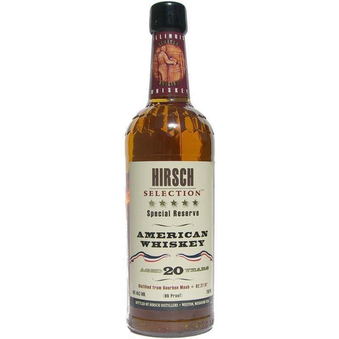 Hirsch Selection Special Reserve 20 Year Old American Whiskey - De Wine Spot | DWS - Drams/Whiskey, Wines, Sake