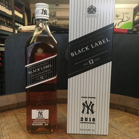 Johnnie Walker Black Label NY Yankees 2018 Limited Edition - De Wine Spot | DWS - Drams/Whiskey, Wines, Sake