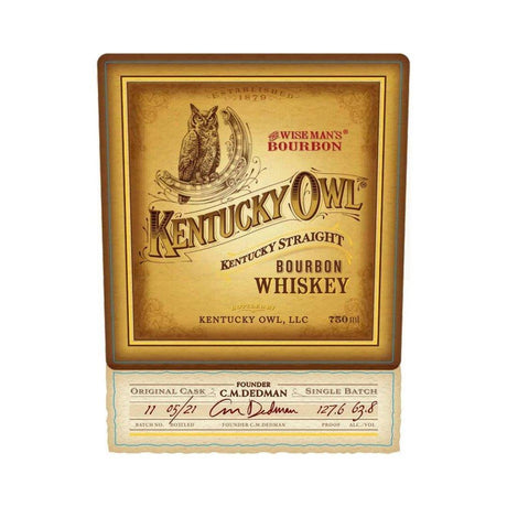 Kentucky Owl Straight Bourbon Batch 11 - De Wine Spot | DWS - Drams/Whiskey, Wines, Sake