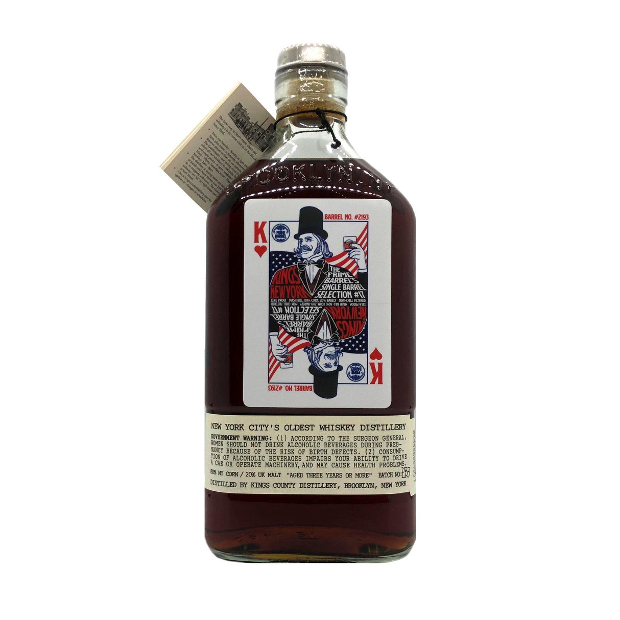 Kings County Distillery 6 Year Old ”Kings of New York” Barrel Strength Bourbon The Prime Barrel Pick #17 - De Wine Spot | DWS - Drams/Whiskey, Wines, Sake