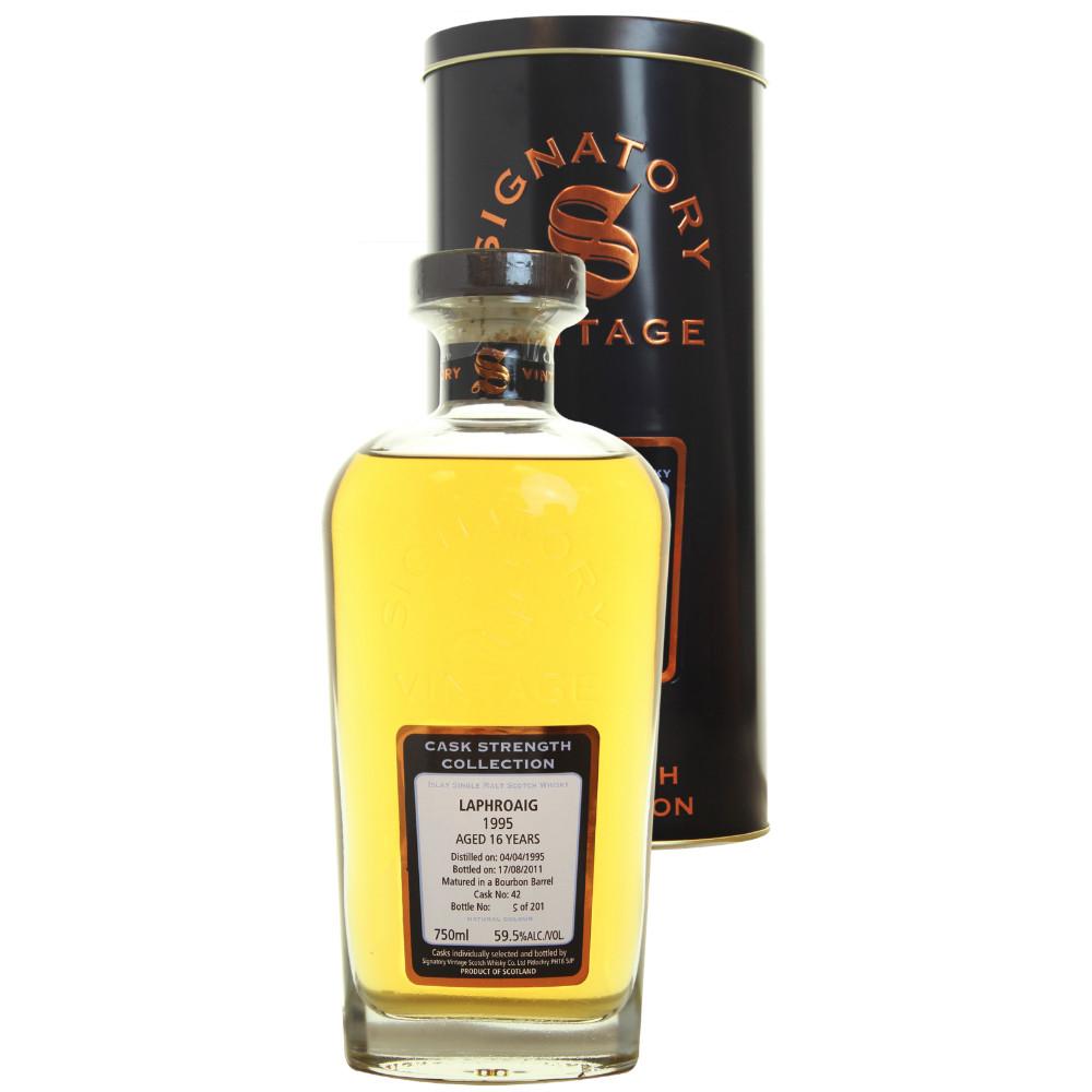 Laphroaig Hogshead 15 yrs Islay Cask Strength Signatory Single Malt Scotch Whisky - De Wine Spot | DWS - Drams/Whiskey, Wines, Sake