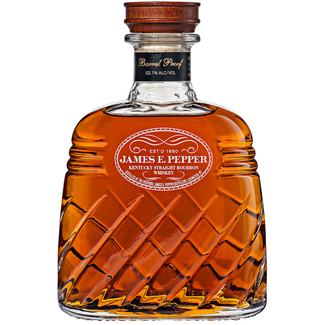 James E. Pepper Decanter Barrel Proof Kentucky Straight Bourbon Whiskey