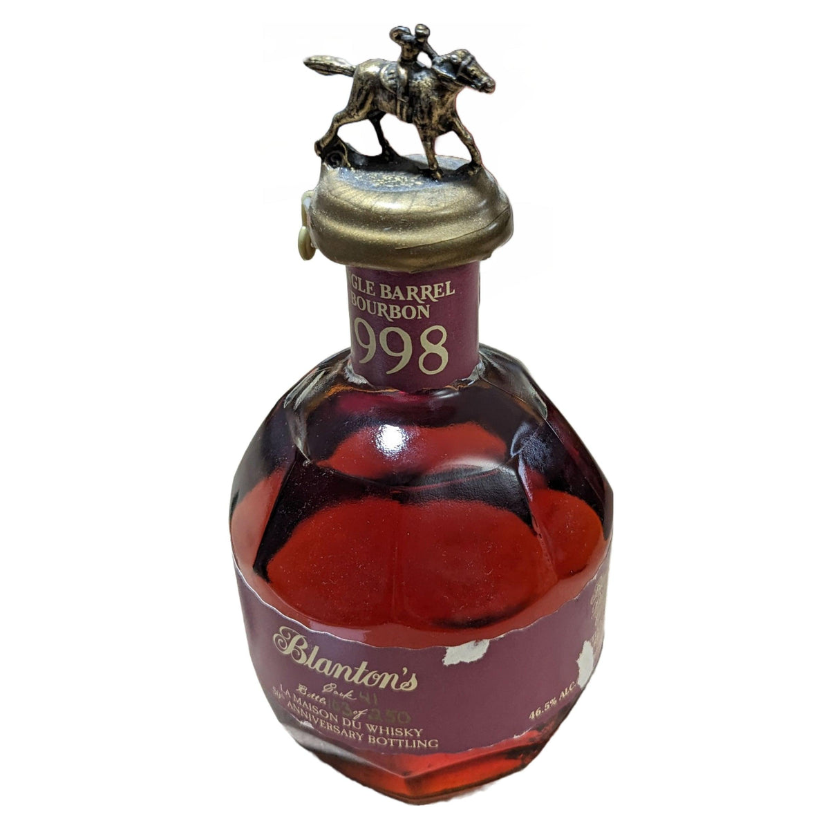 Blanton's La Maison Du Whisky 1998 50th Anniversary Bottling Single Barrel Bourbon - De Wine Spot | DWS - Drams/Whiskey, Wines, Sake