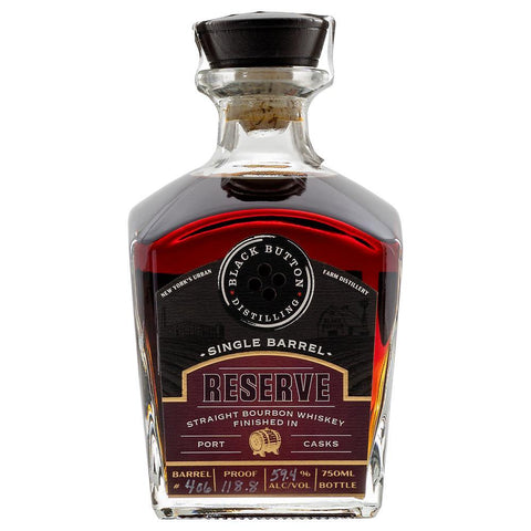 Black Button Distilling Single Barrel Straight Bourbon Whiskey  Finished in Port Casks - De Wine Spot | DWS - Drams/Whiskey, Wines, Sake