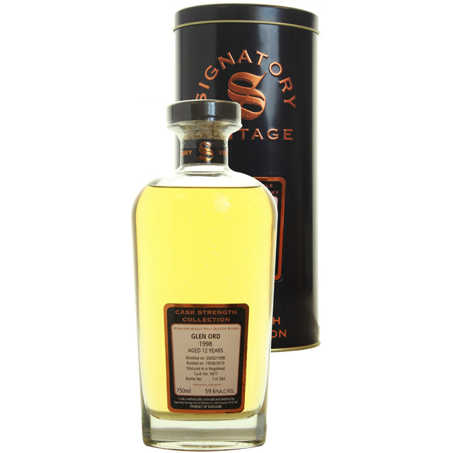 Glen Ord Hogshead 12 yrs Highland Cask Strength Signatory Single Malt Scotch Whisky 750ml