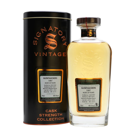 Glentauchers 20 yrs Speyside Cask Strength Signatory Single Malt Scotch Whisky - De Wine Spot | DWS - Drams/Whiskey, Wines, Sake