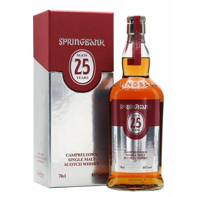 Springbank Distillery 25 Years Campbeltown Single Malt Scotch Whisky 750ml