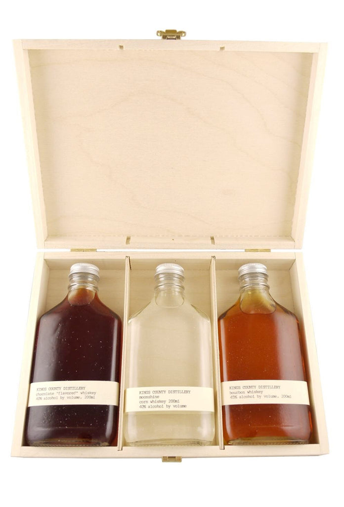 Kings County Distillery Whiskey Gift Set (Moonshine/Chocolate/Bourbon) - De Wine Spot | DWS - Drams/Whiskey, Wines, Sake