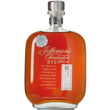 Jefferson's Presidential Select 21 Year Old Rye - De Wine Spot | DWS - Drams/Whiskey, Wines, Sake