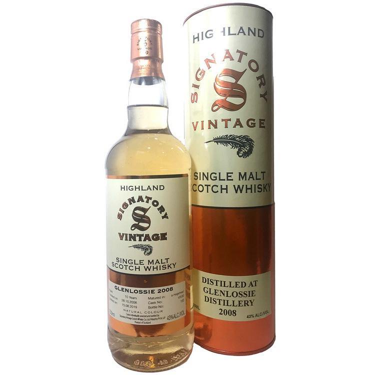 Glenlossie Speyside 86 Proof Signatory Single Malt Scotch Whisky