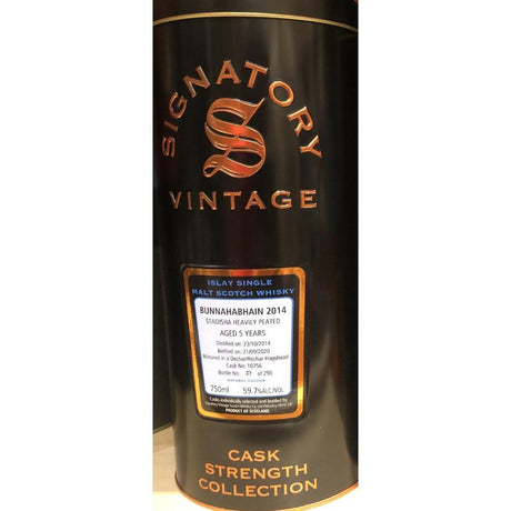 Bunnahabhain 5 yrs Islay Cask Strength Signatory Single Malt Scotch Whisky - De Wine Spot | DWS - Drams/Whiskey, Wines, Sake