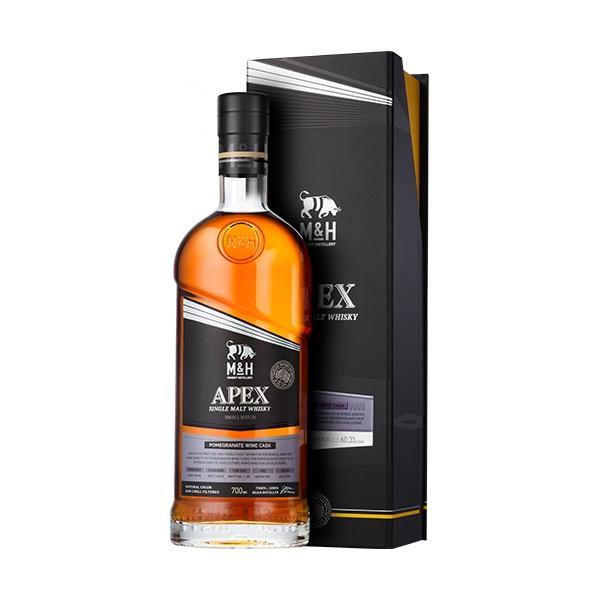 M&H Distillery "APEX" Pomegranate Wine Cask Small Batch Single Malt Whisky 750ml