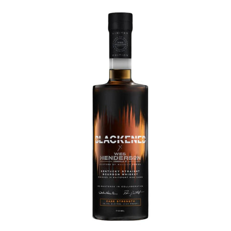 Blackened X Wes Henderson Limited Edition Kentucky Straight Bourbon Whiskey Finished in the White Port Casks - De Wine Spot | DWS - Drams/Whiskey, Wines, Sake