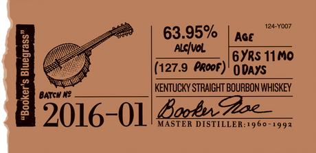 Bookers Small Batch Kentucky Straight Bourbon Whiskey 2016 Bluegrass Batch