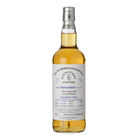 Bruichladdich Hogshead 22 yrs Islay Unchillfiltered Signatory Single Malt Scotch Whisky - De Wine Spot | DWS - Drams/Whiskey, Wines, Sake