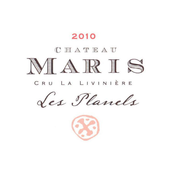 Chateau Maris Minervois Les Planels La Liviniere Syrah 750ml