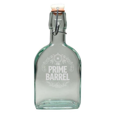 The Prime Barrel Vintage Glass Flask