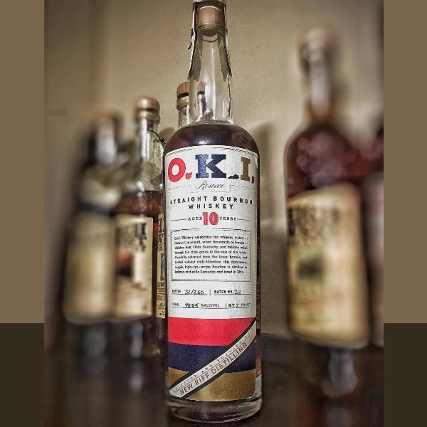 O.K.I. 10 Year Old Straight Bourbon Whiskey 750ml