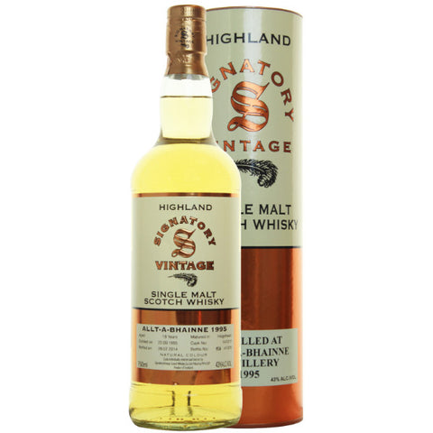 Alt-a-Bhainne Hogshead 18 yrs Highland 86 Proof Signatory Single Malt Scotch Whisky - De Wine Spot | DWS - Drams/Whiskey, Wines, Sake