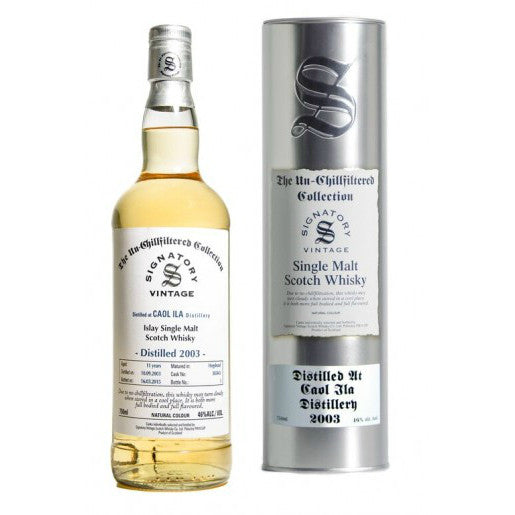 Caol Ila 11 yrs Hogshead Unchillfiltered Signatory Single Malt Scotch Whisky - De Wine Spot | DWS - Drams/Whiskey, Wines, Sake