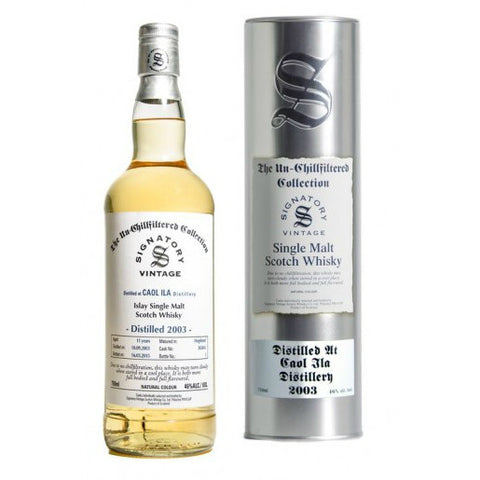 Caol Ila 11 yrs Hogshead Unchillfiltered Signatory Single Malt Scotch Whisky - De Wine Spot | DWS - Drams/Whiskey, Wines, Sake