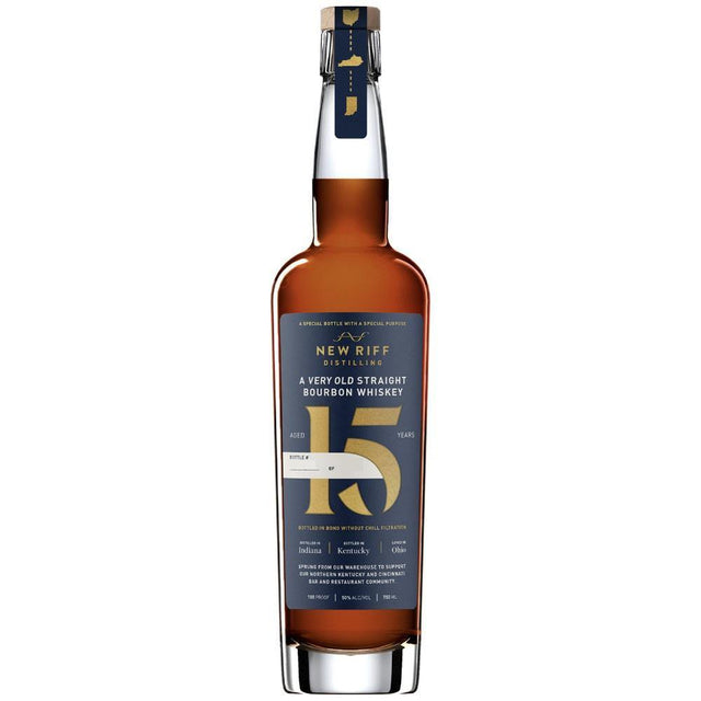 New Riff A Very Old 15 Year Old Straight Bourbon Whiskey