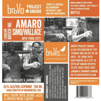 BroVo Project Amaro NYC Simo/Wallace - De Wine Spot | DWS - Drams/Whiskey, Wines, Sake