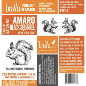 BroVo Project Amaro NYC Black Squirrel 750ml