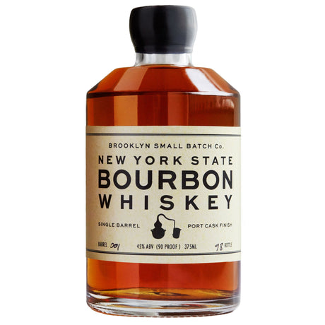 New York State Single Barrel Bourbon Whiskey Port Cask Finish 375ml