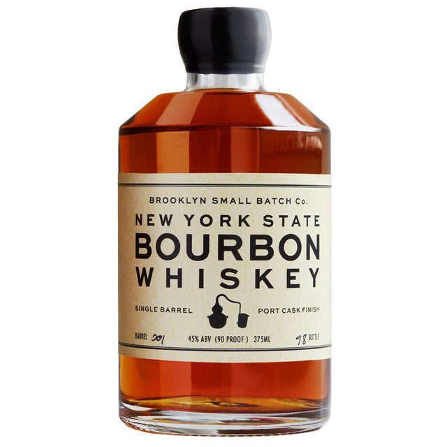 New York State Single Barrel Bourbon Whiskey Port Cask Finish 375ml