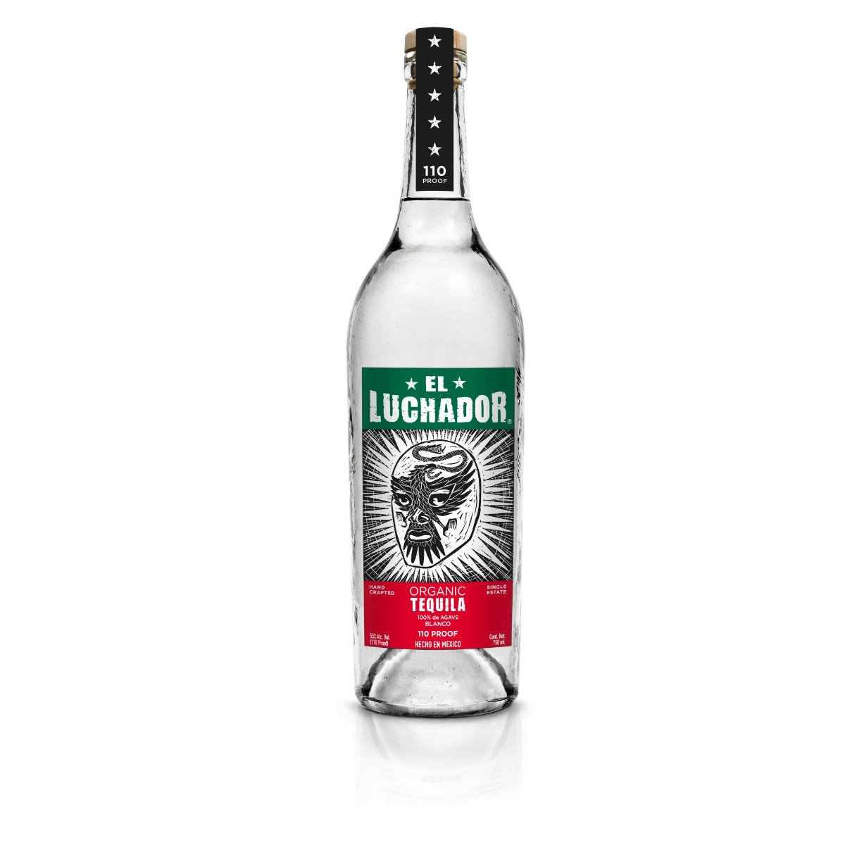 El Luchador Organic Tequila Blanco 110 Proof - De Wine Spot | DWS - Drams/Whiskey, Wines, Sake