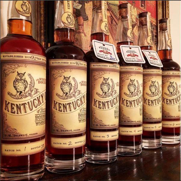 Kentucky Owl Straight Bourbon Set Batches 1-8