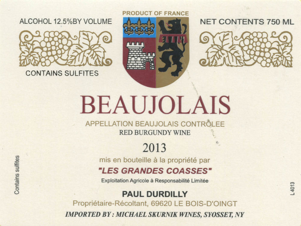 Paul Durdilly Beaujolais Nouveau - De Wine Spot | DWS - Drams/Whiskey, Wines, Sake