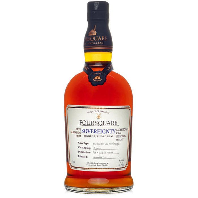 Foursquare Distillery 14 Years "Sovereignty" Single Blended Rum Exceptional Cask Selection Mark XIX | Free Shipping on orders $400+