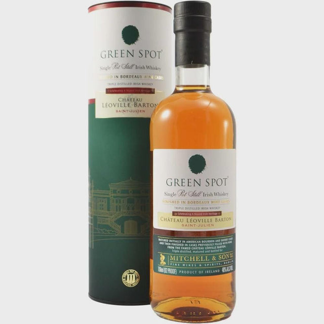 Green Spot Chateau Leoville Barton Bordeaux Finished Single Pot Still Irish Whiskey