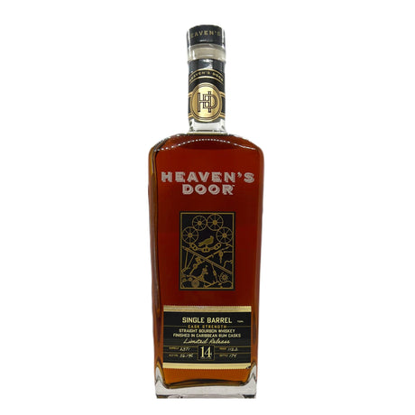 Heaven's Door 14 Years Limited Release Single Barrel Cask Strength Straight Bourbon Whiskey Finished in Caribbean Rum Casks - De Wine Spot | DWS - Drams/Whiskey, Wines, Sake
